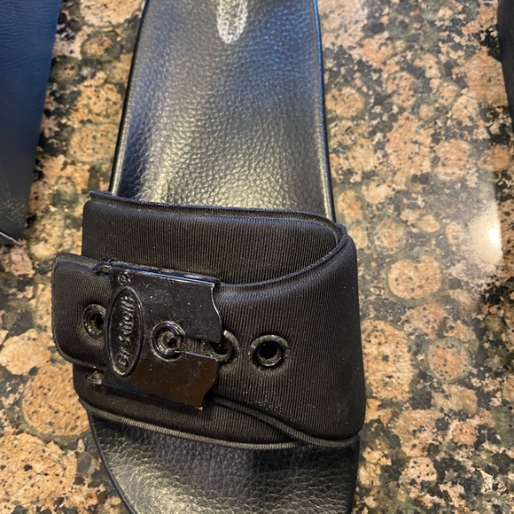 DR. SCHOLL'S Women's OG Pool Slides Poolside Black 10 in box like new - Picture 7 of 12